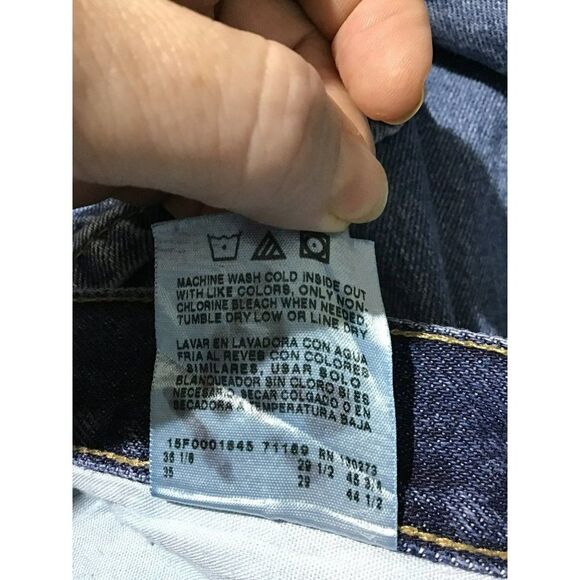 Wrangler Men's High Rise Dark Wash Jeans 34x29 - Picture 10 of 10